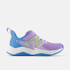 Rave Run v2 Bungee Lace with Top Strap - Lilac Glo with Sky Blue