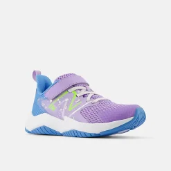 Rave Run v2 Bungee Lace with Top Strap - Lilac Glo with Sky Blue