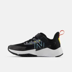 Rave Run v2 Bungee Lace with Top Strap - Black with Blast Red