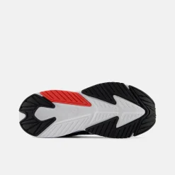 Rave Run v2 Bungee Lace with Top Strap - Black with Blast Red
