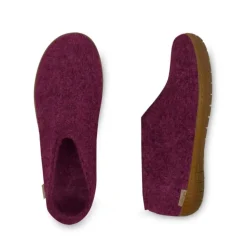 Shoe with Honey Rubber - Cranberry