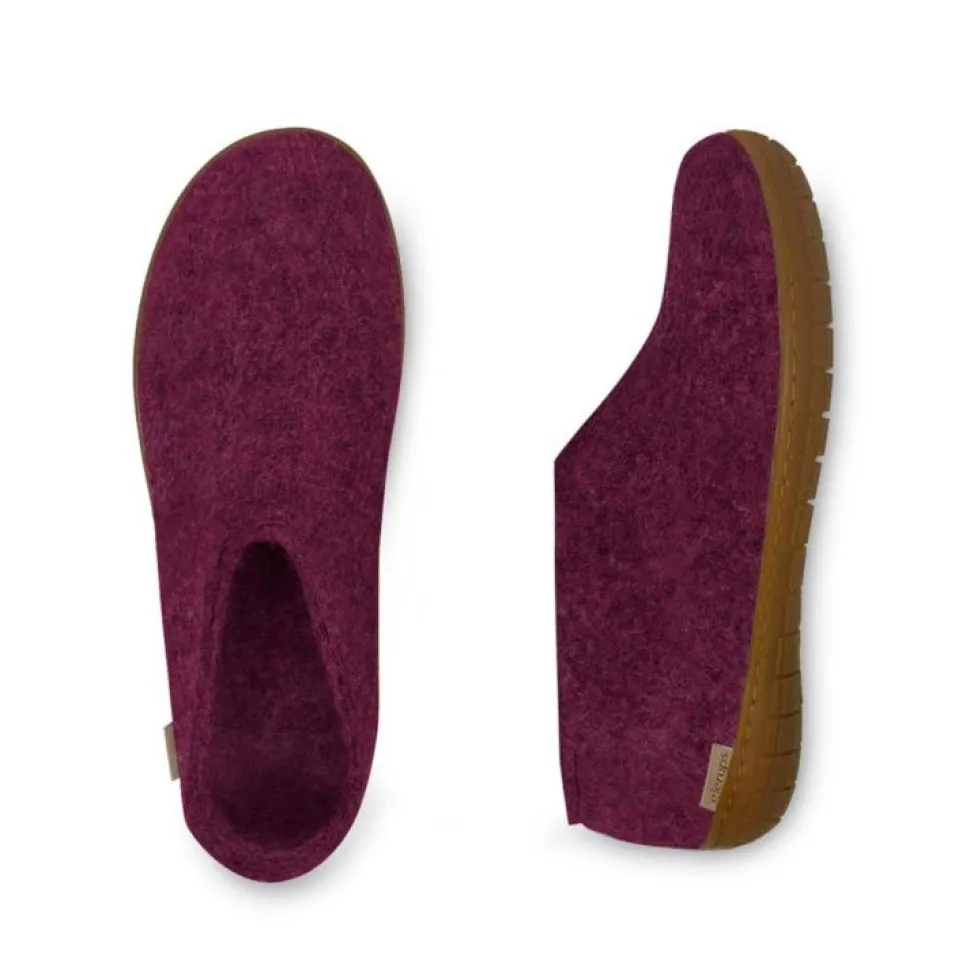 Shoe with Honey Rubber - Cranberry