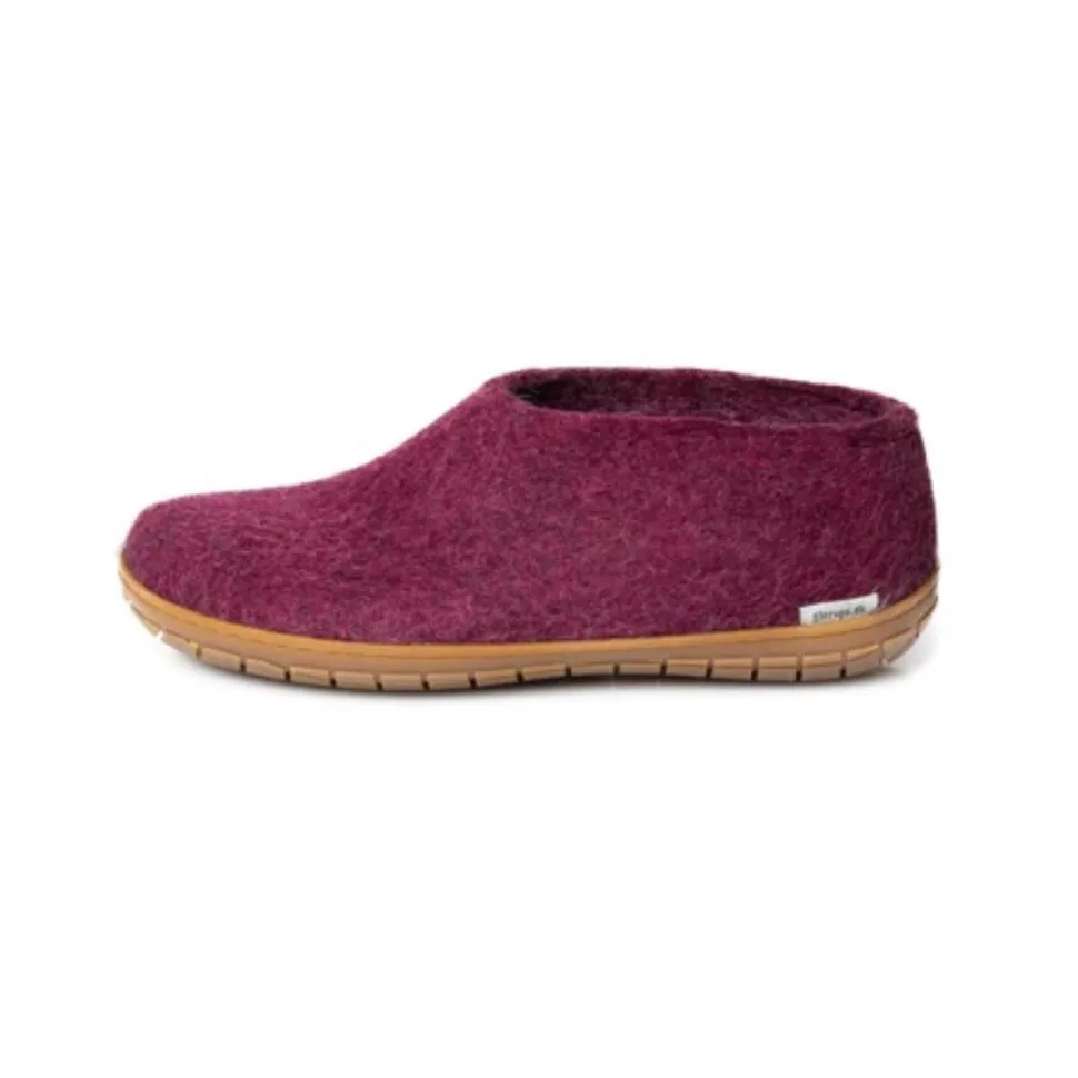 Shoe with Honey Rubber - Cranberry