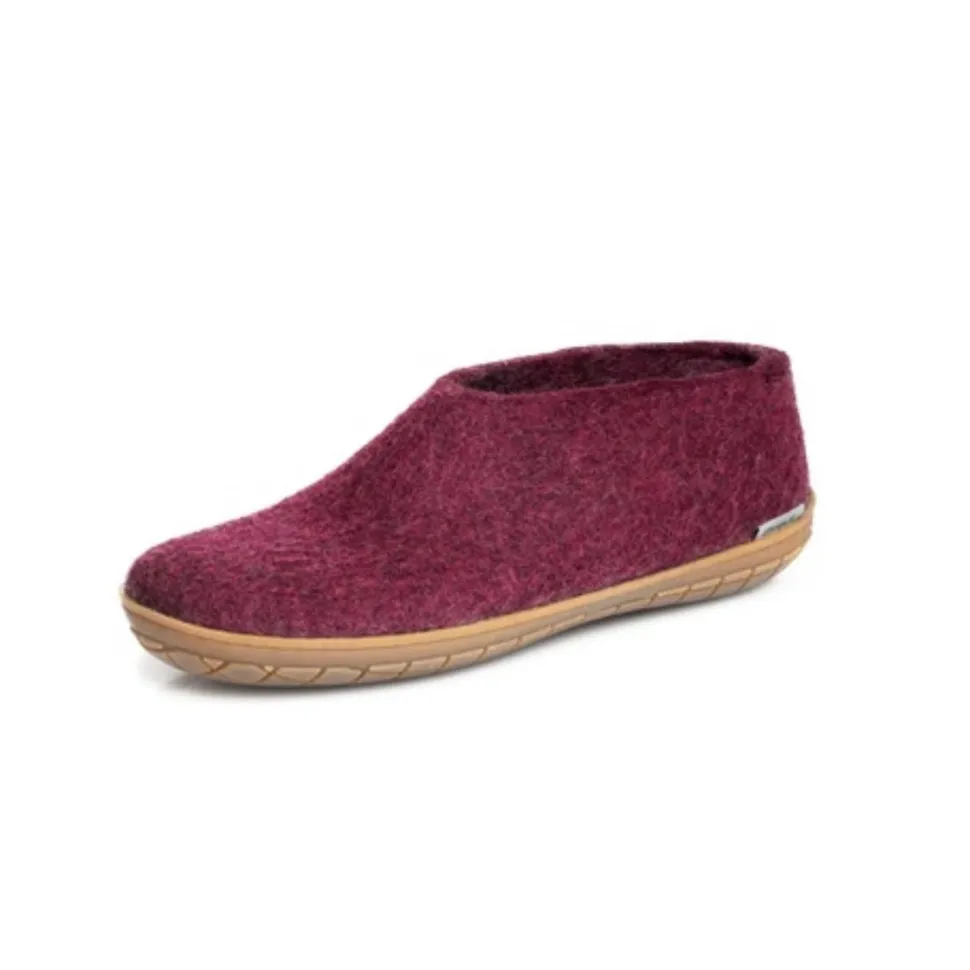 Shoe with Honey Rubber - Cranberry