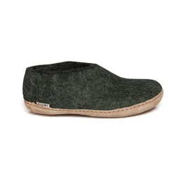 Shoe with Leather Sole - Forest
