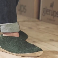 Shoe with Leather Sole - Forest