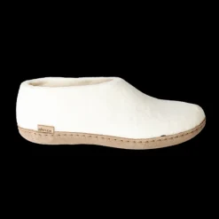 Shoe with Leather Sole - White