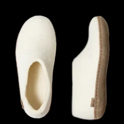 Shoe with Leather Sole - White