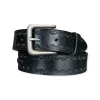 Silver Wolf Belt - Black