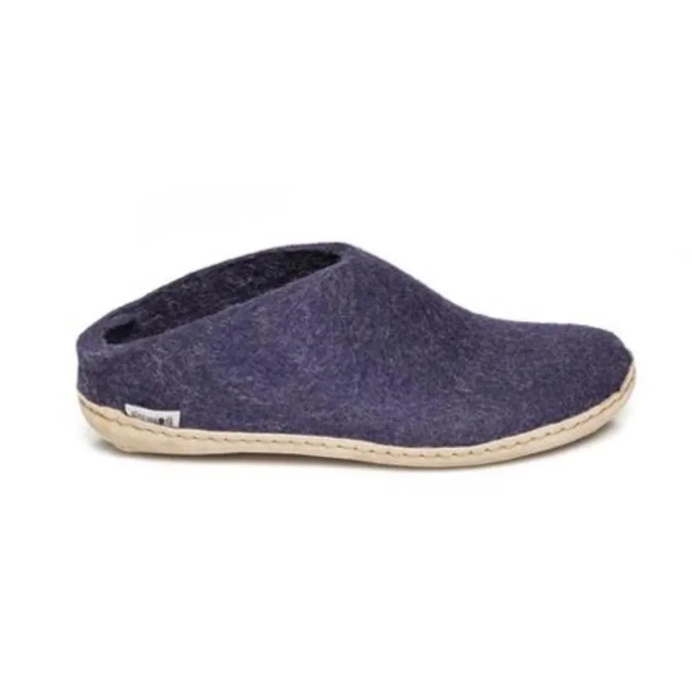 Slip-on with Leather Sole - Purple