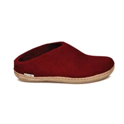 Slip-on with Leather Sole - Red