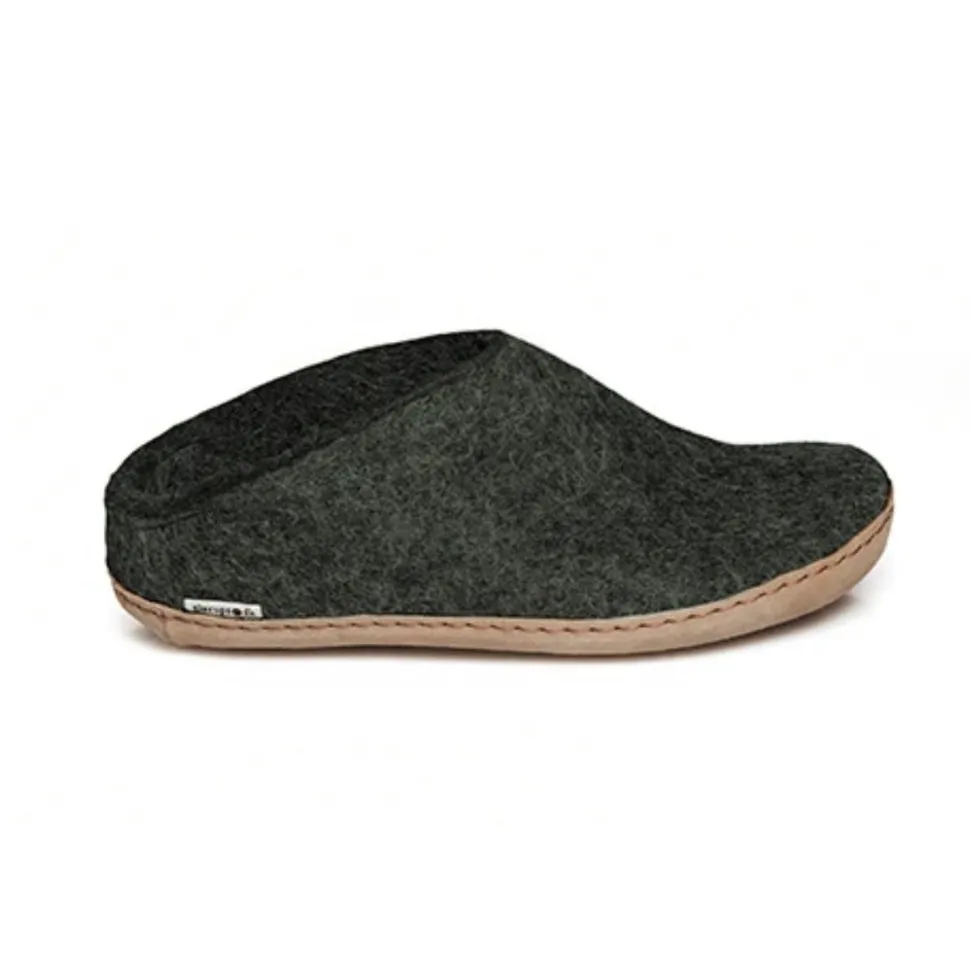 Slip-on with Leather Sole - Forest