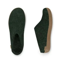 Slip-on with Leather Sole - Forest