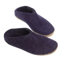 Slip-on with Leather Sole - Purple