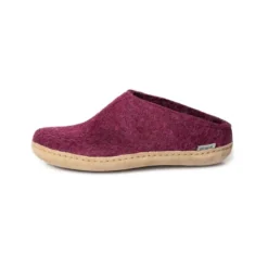 Slip-on with Leather Sole - Cranberry