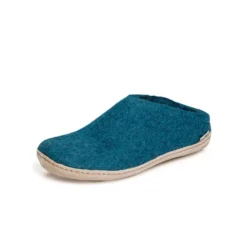 Slip-on with Leather Sole - Petrol