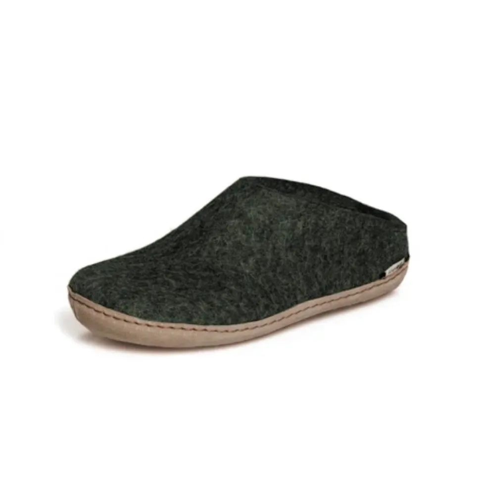 Slip-on with Leather Sole - Forest
