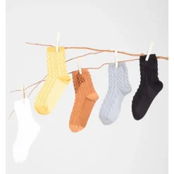 Solid Argyle Crew Sock - Yellow