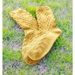 Solid Argyle Crew Sock - Yellow