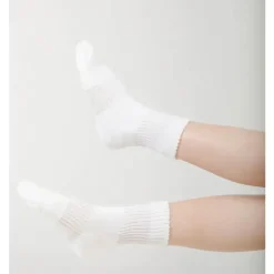 Solid Quarter Socks - White