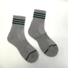 Striped Ankle Detail Casual Socks - H Grey