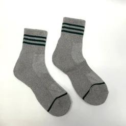 Striped Ankle Detail Casual Socks - H Grey
