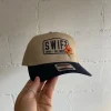 Tiger Lily Hat - Beige/Navy
