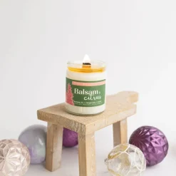 Wood Wick Jar Candle 8 oz - Balsam + Citrus