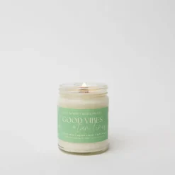 Wood Wick Jar Candle 8 oz - Good Vibes + Tan Lines