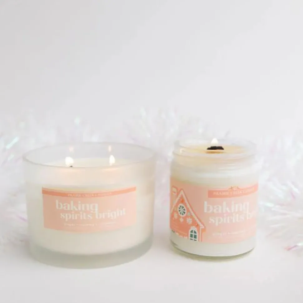 Wood Wick Jar Candle 8 oz - Baking Spirits Bright