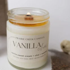 Wood Wick Jar Candle 8 oz - Vanilla Chai